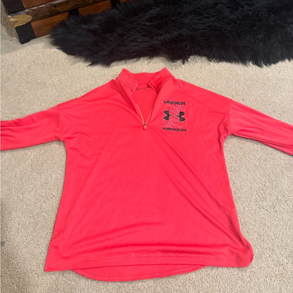 Youth XL -Under Armour long sleeve 3/4 zip